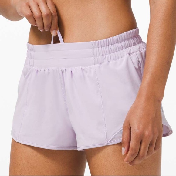 RARE NWT Lululemon Hotty Hot Short Lavender Dew
